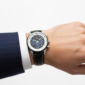 NWT Authentic Porsamo Bleu Arthur Chronograph Quartz Men's Watch